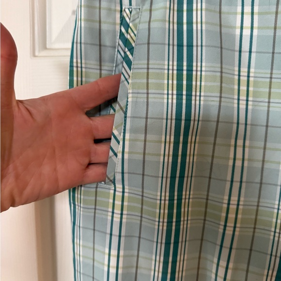 Plaid Green and Blue Pants - Picture 2 of 6